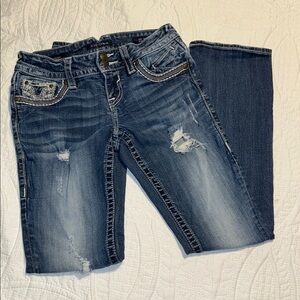 Vigoss Women's Distressed Blue Jeans